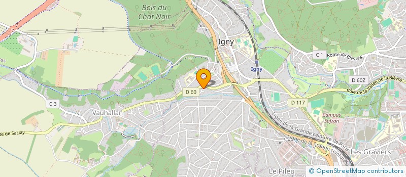 localisation de l'entreprise MONSIEUR CLAUDE BACH à IGNY