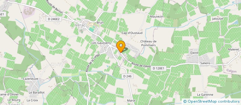 localisation de l'entreprise MONSIEUR CLAUDE BACHAUMARD à VERAC