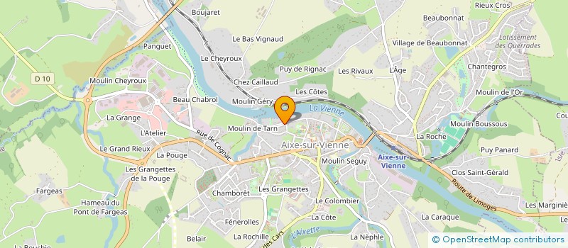 localisation de l'entreprise MONSIEUR CLAUDE BACLE à AIXE-SUR-VIENNE