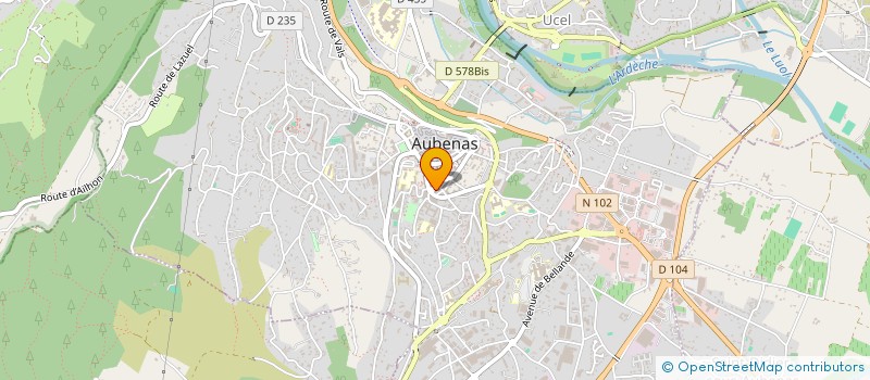 localisation de l'entreprise MONSIEUR CLAUDE BACONNIER à AUBENAS