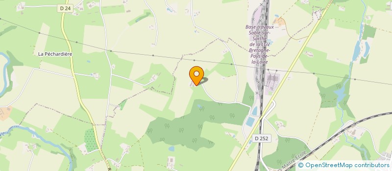 localisation de l'entreprise MONSIEUR CLAUDE BADOUARD  JUIGNE SUR SARTHE