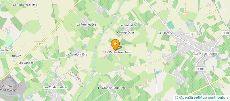 localisation de l'entreprise MONSIEUR CLAUDE BAHUAUD à LA REGRIPPIERE