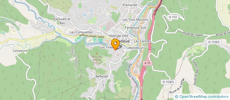 localisation de l'entreprise MONSIEUR CLAUDE BALBOA à LODEVE