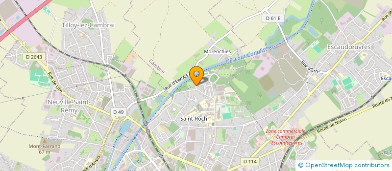 localisation de l'entreprise MONSIEUR CLAUDE BALKE  CAMBRAI