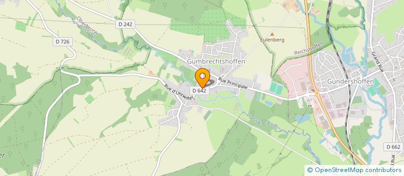 localisation de l'entreprise MONSIEUR CLAUDE BALMER  GUMBRECHTSHOFFEN