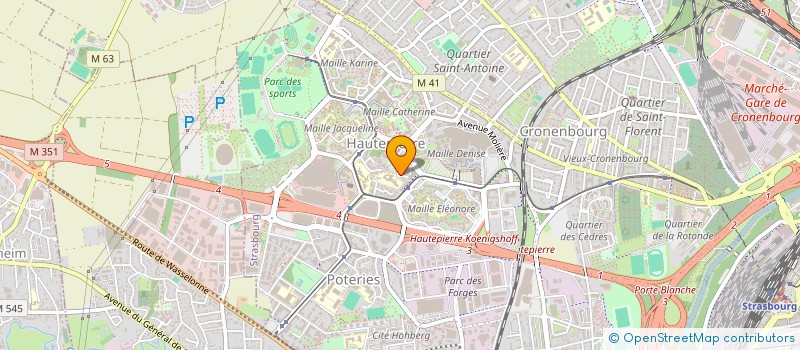 localisation de l'entreprise MONSIEUR CLAUDE BANTZE  STRASBOURG