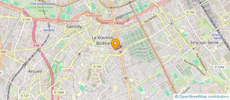 localisation de l'entreprise MONSIEUR CLAUDE BARBIER  LE KREMLIN-BICETRE