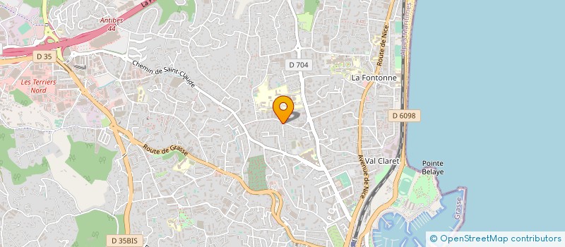 localisation de l'entreprise MONSIEUR CLAUDE BARELIER à ANTIBES