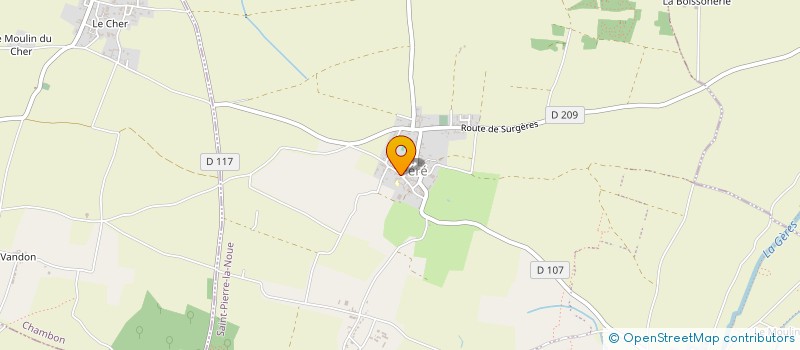 localisation de l'entreprise MONSIEUR CLAUDE BARITEAU  SAINT-PIERRE-D'AMILLY