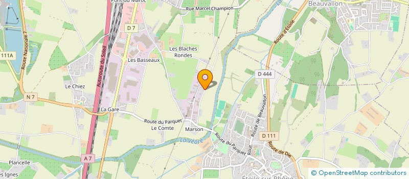 localisation de l'entreprise MONSIEUR CLAUDE BARNERON à ETOILE-SUR-RHONE