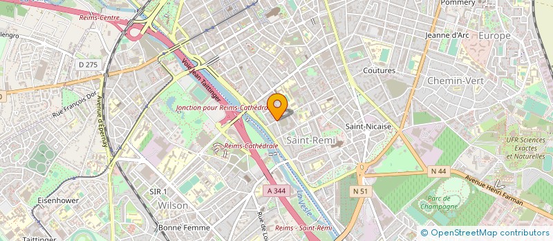 localisation de l'entreprise MONSIEUR CLAUDE BARNET à REIMS
