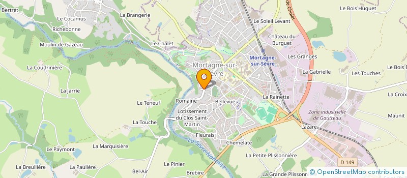 localisation de l'entreprise MONSIEUR CLAUDE BARON  MORTAGNE-SUR-SEVRE