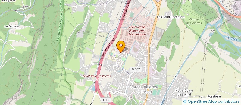 localisation de l'entreprise MONSIEUR CLAUDE BARONE  VARCES-ALLIERES-ET-RISSET