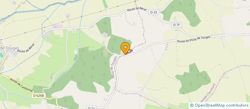 localisation de l'entreprise MONSIEUR CLAUDE BARONIA  LABASTIDE-CLERMONT