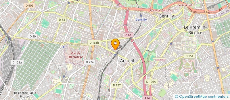 localisation de l'entreprise MONSIEUR CLAUDE BASDEVANT à ARCUEIL