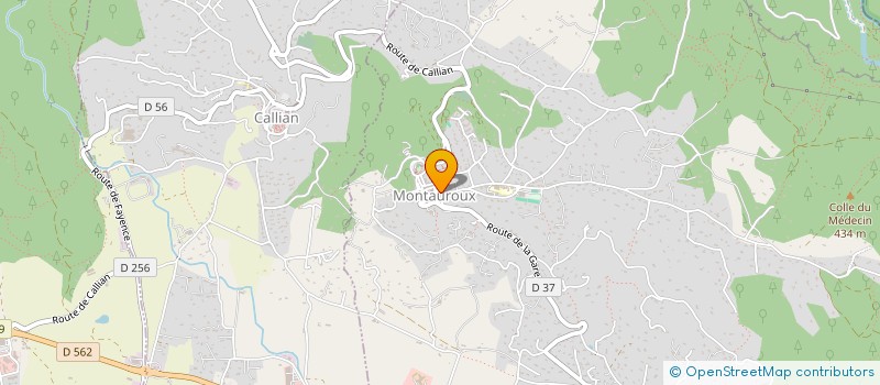 localisation de l'entreprise MONSIEUR CLAUDE BASTIDE  MONTAUROUX