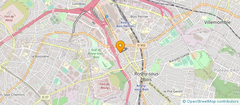localisation de l'entreprise MONSIEUR CLAUDE BAUDOIN à ROSNY-SOUS-BOIS
