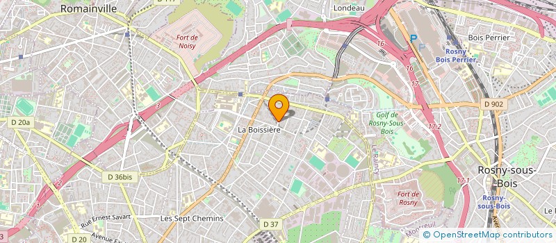 localisation de l'entreprise MONSIEUR CLAUDE BAUGNIET à MONTREUIL