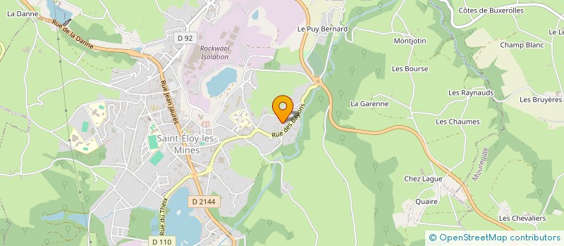 localisation de l'entreprise MONSIEUR CLAUDE BEAULATON  SAINT-ELOY-LES-MINES