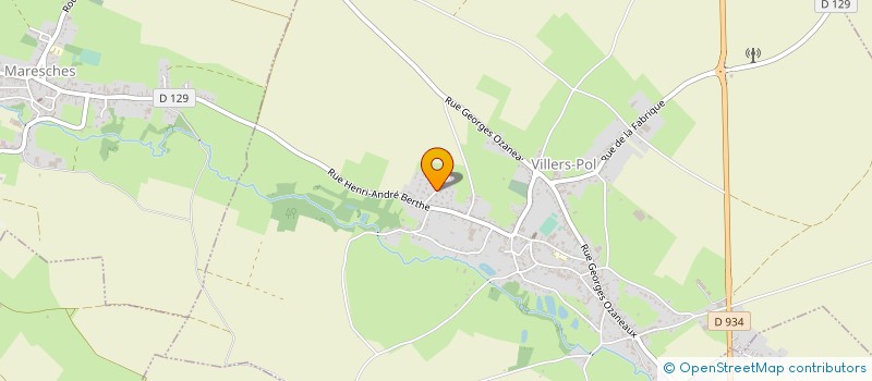 localisation de l'entreprise MONSIEUR CLAUDE BEAUMONT  VILLERS-POL