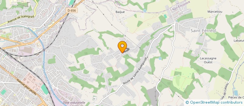 localisation de l'entreprise MONSIEUR CLAUDE BECK  BON-ENCONTRE