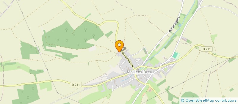 localisation de l'entreprise MONSIEUR CLAUDE BECQUET  MOLLIENS-DREUIL