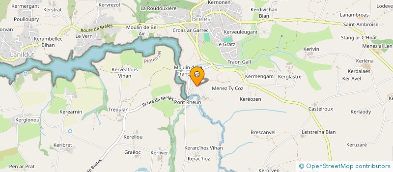 localisation de l'entreprise MONSIEUR CLAUDE BEGOC  BRELES