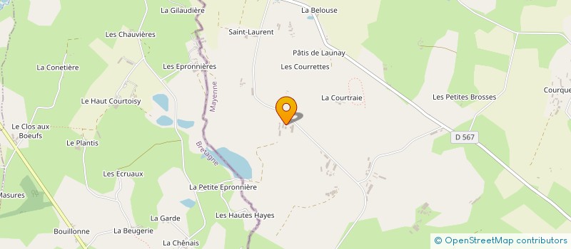 localisation de l'entreprise MONSIEUR CLAUDE BELIER  JUVIGNE