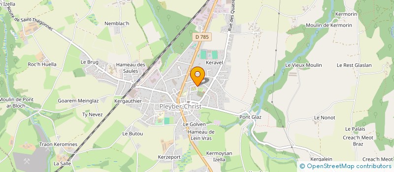 localisation de l'entreprise MONSIEUR CLAUDE BELLEC à PLEYBER-CHRIST
