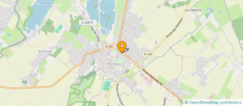 localisation de l'entreprise MONSIEUR CLAUDE BELLEGUEULLE  ARDRES