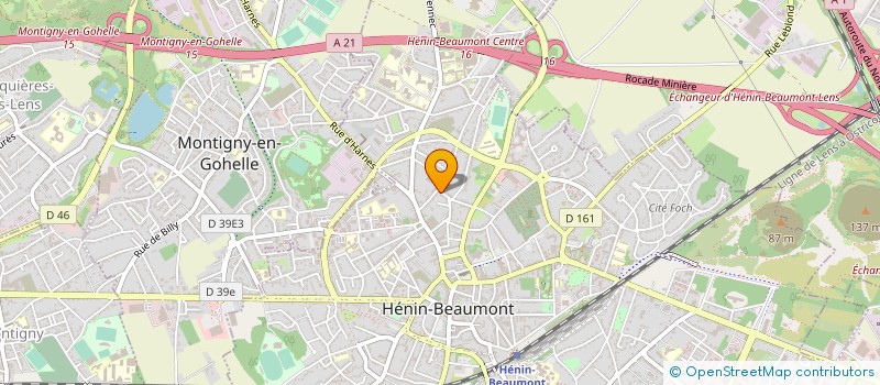 localisation de l'entreprise MONSIEUR CLAUDE BELLICOURT à HENIN-BEAUMONT
