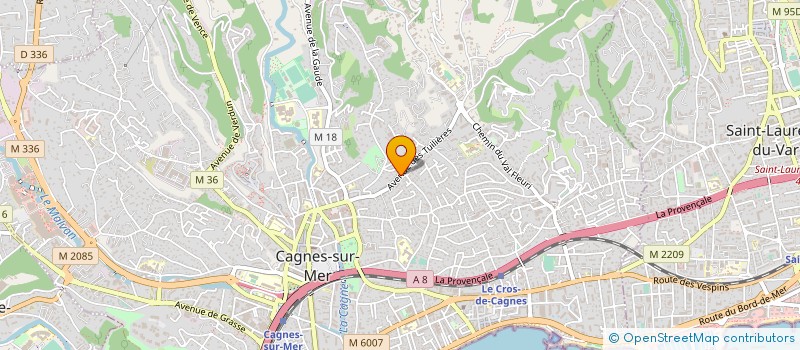 localisation de l'entreprise MONSIEUR CLAUDE BELTRAM à CAGNES-SUR-MER
