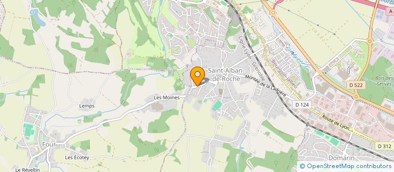 localisation de l'entreprise MONSIEUR CLAUDE BELTRAN  SAINT-ALBAN-DE-ROCHE