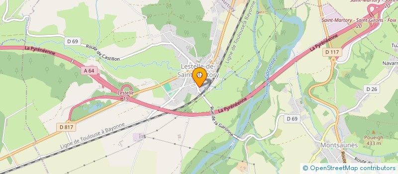 localisation de l'entreprise MONSIEUR CLAUDE BENEZECH  LESTELLE-DE-SAINT-MARTORY