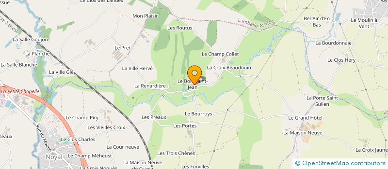 localisation de l'entreprise MONSIEUR CLAUDE BENOIT  NOYAL