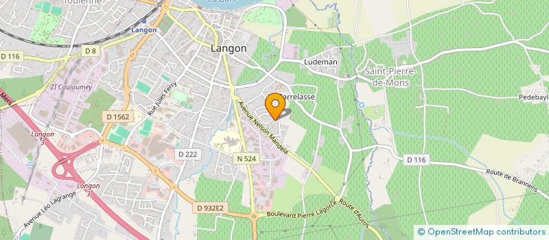 localisation de l'entreprise MONSIEUR CLAUDE BERAMIS à LANGON