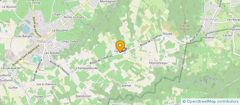 localisation de l'entreprise MONSIEUR CLAUDE BERAUD  SAINT-PIERRE-DE-BOEUF