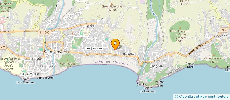 localisation de l'entreprise MONSIEUR CLAUDE BERLIE-CAILLAT à SAINT-JOSEPH
