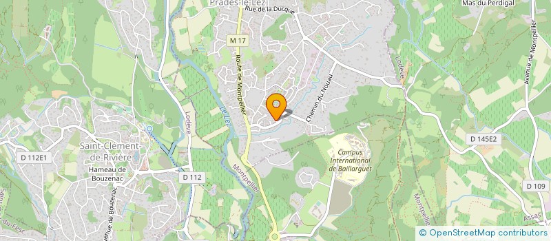 localisation de l'entreprise MONSIEUR CLAUDE BERNA  PRADES-LE-LEZ