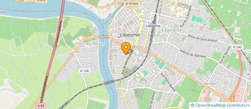 localisation de l'entreprise MONSIEUR CLAUDE BERNABE à LIBOURNE