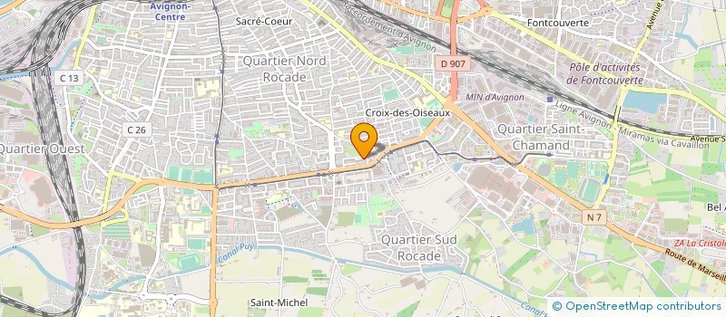 localisation de l'entreprise MONSIEUR CLAUDE BERNARD à AVIGNON