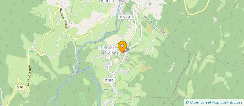 localisation de l'entreprise MONSIEUR CLAUDE BERNARD  SAINT-MARTIN-LE-COLONEL