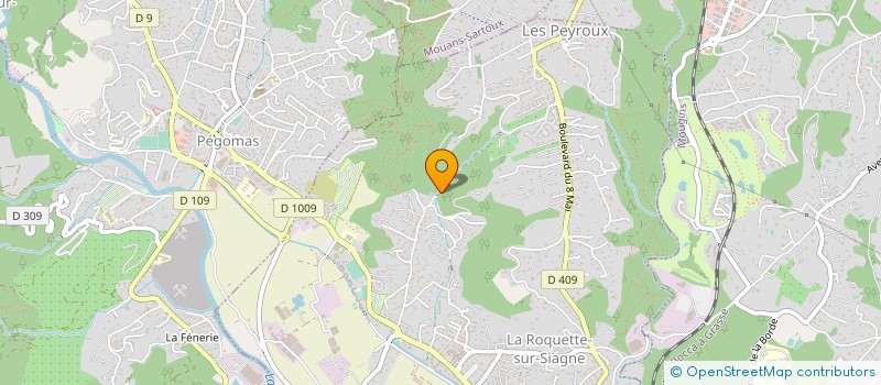 localisation de l'entreprise MONSIEUR CLAUDE BERNARD à LA ROQUETTE-SUR-SIAGNE