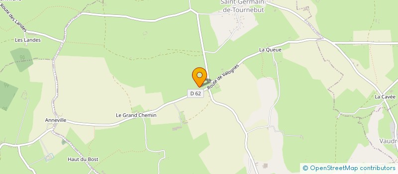 localisation de l'entreprise MONSIEUR CLAUDE BERNARD  SAINT-GERMAIN-DE-TOURNEBUT