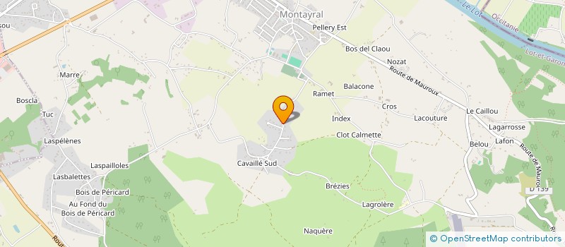 localisation de l'entreprise MONSIEUR CLAUDE BERNARD GARIMBAY  MONTAYRAL