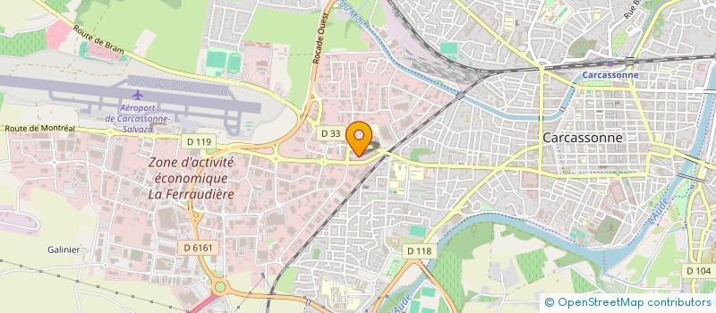 localisation de l'entreprise MONSIEUR CLAUDE BERNIES  CARCASSONNE