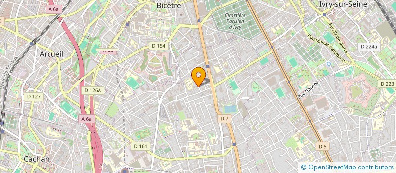 localisation de l'entreprise MONSIEUR CLAUDE BERRARD  VILLEJUIF