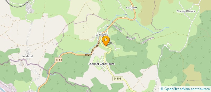 localisation de l'entreprise MONSIEUR CLAUDE BERTRAND  LESPERON