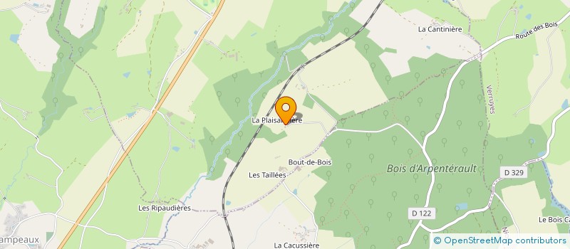 localisation de l'entreprise MONSIEUR CLAUDE BERTRAND  MAZIERES-EN-GATINE