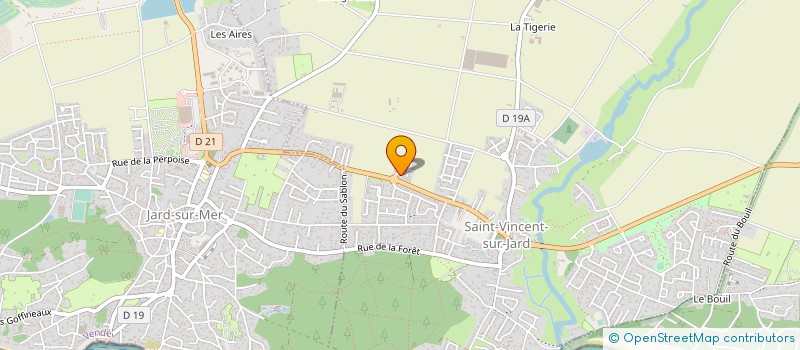 localisation de l'entreprise MONSIEUR CLAUDE BERTRAND  SAINT-VINCENT-SUR-JARD